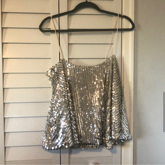 Jovonna Premier x Free People Sequined Set in Silver - Picture 4 of 11